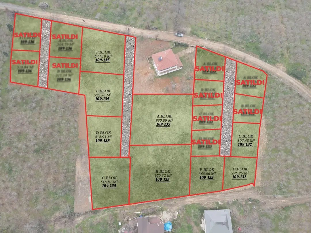 PANORAMİK DENİZ MANZARALI, DOĞA İLE İÇ İÇE, İMARLI-RUHSATLI-PROJELİ PARSELLENMİŞ ARSA 364M2 – KADIKÖY MH. — Satılık Arsa, Kocaali
